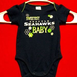 Seattle Seahawks Team Baby Onesie Shirt - Sweetest Seahawk Baby